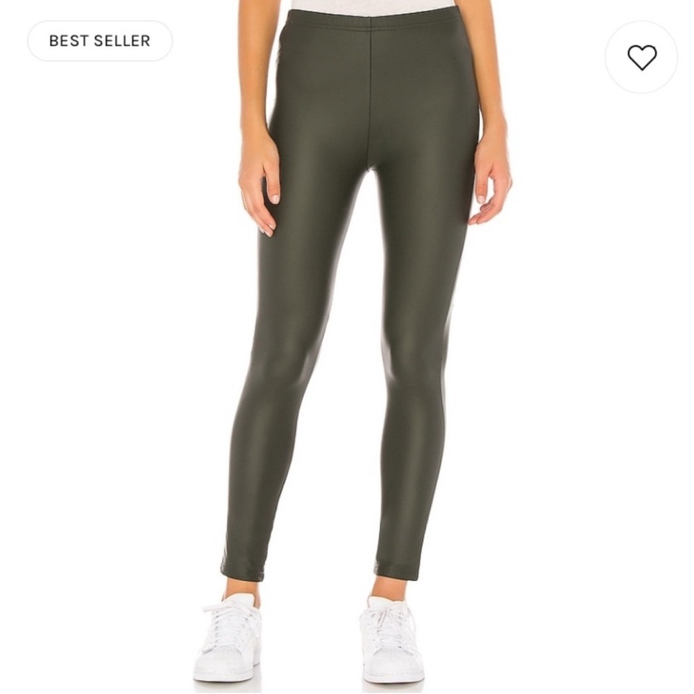 NWT Plush x Revolve Fleece Lined Liquid Legging in Army Green Size XL - Picture 4 of 7